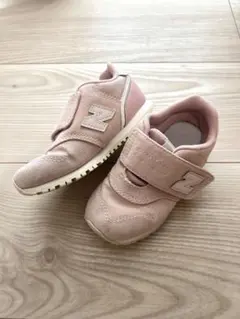 14.5センチ ピンク×キャンバス ニューバランス スニーカー キッズ