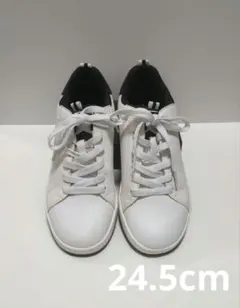 【美品】Polo ホワイト/ブラック スニーカー