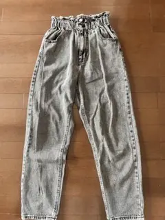 ウエストゴム グレー デニムパンツ S