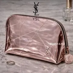 【限定レア】YSL メタリックポーチ ピンクシルバー コスメポーチ ノベルティ
