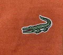 CROCODILE Vネックニット オレンジ Lサイズのサムネイル