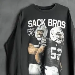 NFL RAIDERS SACK BROS ロンT ブラック L 古着　希少のサムネイル