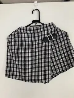 repipi arm ブラック・ホワイトチェック スカート M