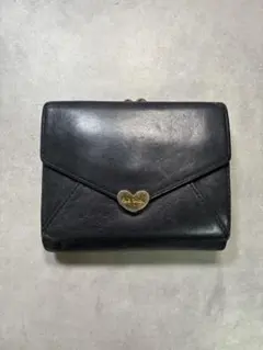 Paul Smith ポールスミス がま口 二つ折り財布 ハート ブラックのサムネイル