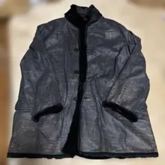 レザージャケット ブラック ファー付き