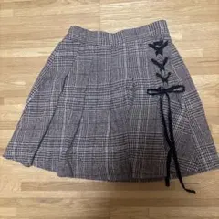 チェック柄プリーツスカート Mサイズ