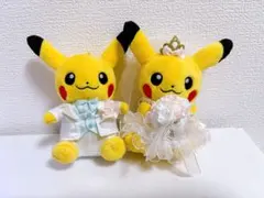 ピカチュウ ウェディング ぬいぐるみ 洋装 オスメス 2体セット ピカチュウ ウェディングセット