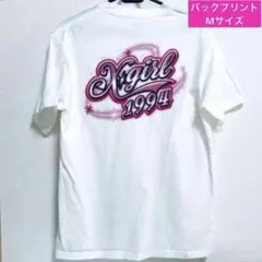 X-girl エックスガール 半袖Tシャツ エアブラッシュ ロゴTシャツ M