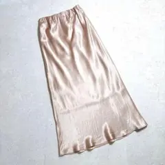 2024 NOBLE キュプラサテンナローAラインスカート