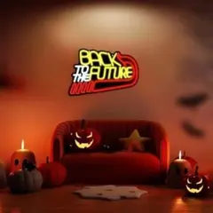 【New】ブラックタイプ No1バック・トゥ・ザ・フューチャーLEDネオンサイン