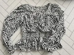 INGNI 牛柄の長袖ブラウス