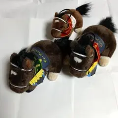 競馬　ＪＲＡ　武豊 ディープインパクト ぬいぐるみ 3体セット マスコット
