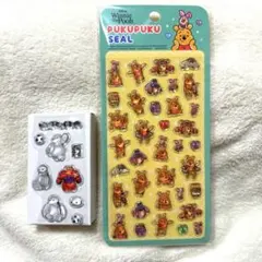 【ぷくぷくシール】プーさん　ベイマックス(お裾分け)