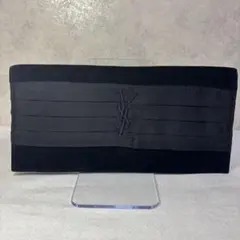 イヴサンローラン YSLロゴ ベロア ポーチ ブラック 小物入れ