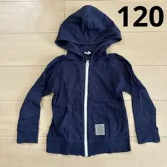 F.O.KIDS エフオーキッズ　綿100%パーカー　ネイビー　120
