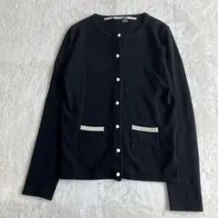 マリークワント MARY QUANT ニット カーディガン M バイカラーのサムネイル