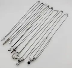 ネックレス まとめ売り シルバー クロス ハート ストーン