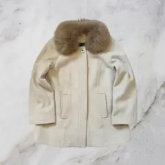 00's vintage ファー付きロングコート y2k カジュアル