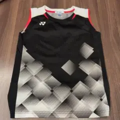 YONEX バドミントンウェア J130 黒/白/赤