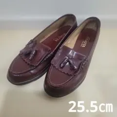 HARUTA ダークブラウン ローファー 25.5㎝　フリンジ　ハルタ本革　Eのサムネイル