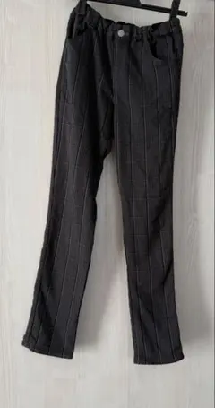 THE SHOP TK チェック柄ロングパンツ