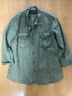 ABAHOUSE オリーブグリーン シャツ サイズ2のサムネイル