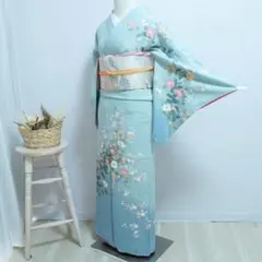 訪問着 フルセットa239c 七五三　入学式　お宮参り　結婚式 訪問着フルセット 4点セット 正絹 入学式 七五三 お宮参り 結婚式②