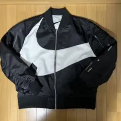 【ほぼ新品】Nike MA-1・フライトジャケット ブラック/ホワイト
