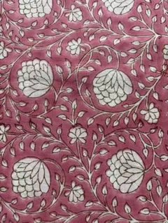 インド綿.ブロックプリント50×110cm(HB3110)