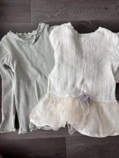 petit main チュニック アプレレクールシャツ　2点セット