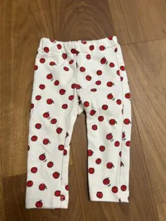 リンゴ柄レギンス、パンツ80cm
