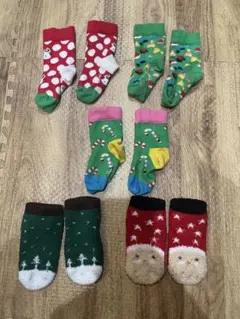 クリスマス　ベビー　キッズ　靴下　9〜14