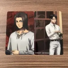 進撃の巨人 リヴァイ エレン 特典 クリアカード