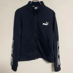 PUMA プーマ ネイビー ジップアップ トレーナージャケット M