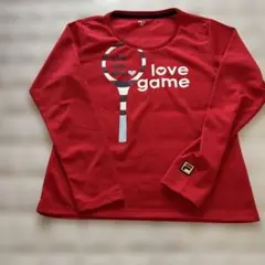 FILA レディース 長袖Tシャツ レッド Mサイズ