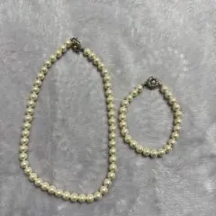 イミテーショーンパール　ブレスレット&ネックレス