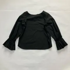 【Ray BEAMS】長袖 袖プリーツ カットソー 黒 きれいめ 0のサムネイル