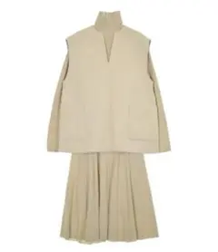 Mila Owen ベージュ セットアップ ニット