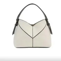 新品　キャンバス生地　ステッチ入りミニショッパー　ショルダーバッグ　2way