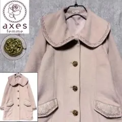 axes femme 薔薇ボタン レース 刺繍 コート 姫ギャル ロリータ