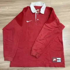 90s NIKE TEAM SPORTS ラガーシャツ 長袖ポロシャツ ロゴ刺繍 - メルカリ