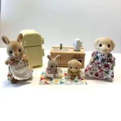 シルバニアファミリー 人形とキッチン家具セット