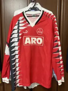 Puma 1.FC Nürnberg 赤 長袖シャツ L