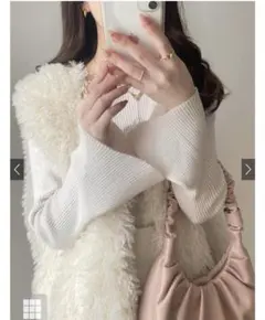 GRL グレイル　ファーベスト　アイボリー