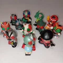 昭和ライダー　仮面ライダー指人形まとめ売り！当時物ソフビ