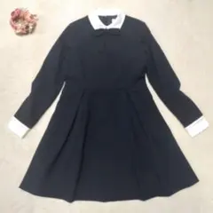 キャサリンコテージ　女の子　ワンピーススーツ　お受験　面接　ネイビー　150