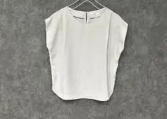 ノーリーズ NOLLE'S 麻調合繊ブラウス フレンチスリーブ アッシュグレーS