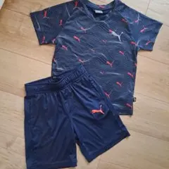 美品！PUMA ドライセルセットアップ　ネイビー 120cm
