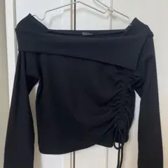 オフショル レディース トップス ブラック