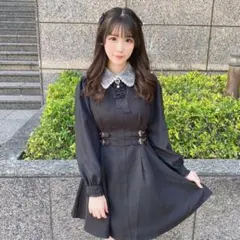 ロジータ ROJITA ボリュームスリーブワンピース ブラック